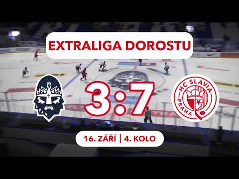 Extraliga dorostu, 4. kolo: Rytíři Kladno – HC Slavia Praha 3:7