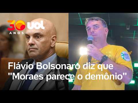 Durante evento do PL, Flávio Bolsonaro diz que “Moraes parece o demônio”