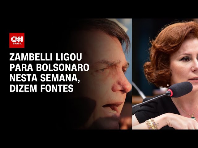 Zambelli ligou para Bolsonaro nesta semana, dizem fontes | CNN 360º