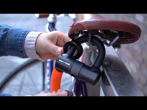 How-To use Part 4: Rahmen + Sattel anschließen – tex-lock Fahrradschloss Größe S
