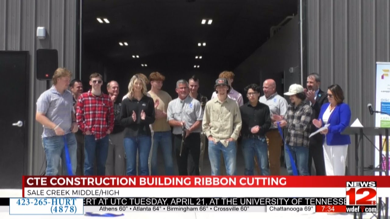 Sale Creek Schools celebrate opening of CTE construction building