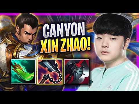 CANYON IS A MONSTER WITH XIN ZHAO! - GEN Canyon Plays Xin Zhao JUNGLE vs Lee Sin! | Season 2023