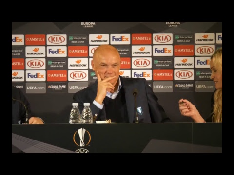 Presskonferens efter MFF:s seger mot Besiktas JK