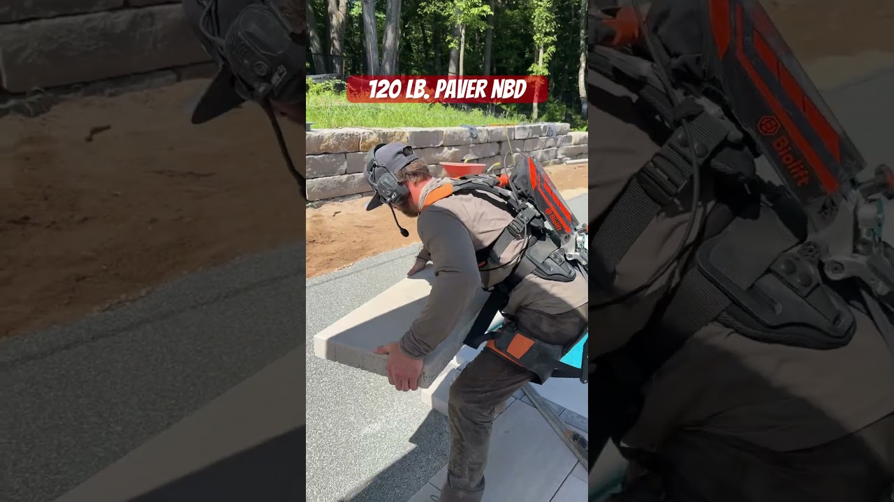 Lifting heavy stuff just got way easier #exoskeleton #landscaping #technology #heavylifting #fyp