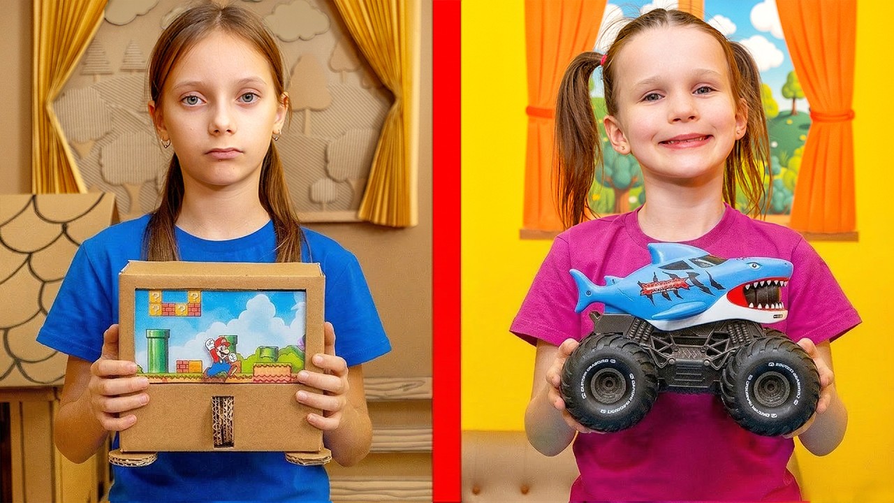 Cardboard vs Real Toys – What is Better? Learning to be Kind and Play Together
