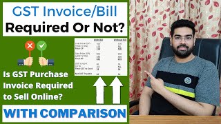 Can We Buy Products From Market WITHOUT BILL & Sell Online? GST Payable Calculation & Comparison