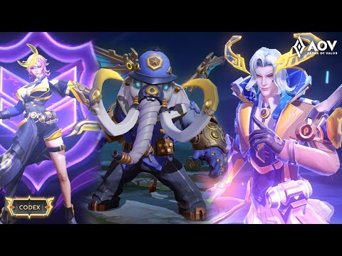AOV NEW SKIN CODEX XENIEL ALEISTER, CHAUGNAR, LINDIS | VALOR PASS 2023 - Arena of Valor