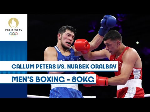 🇦🇺 Callum Peters vs. Nurbek Oralbay 🇰🇿 | Men's Boxing 80kg | #Paris2024 Highlights