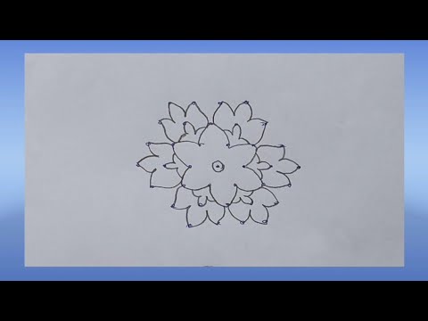 Flower Rangoli Designs,Chukkala muggulu,latest rangoli design,Sowjanya World