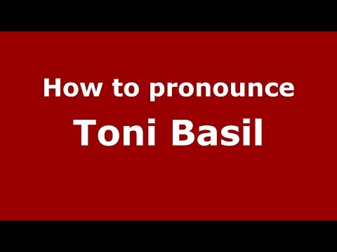 How to pronounce Toni Basil (Italian/Italy)  - PronounceNames.com