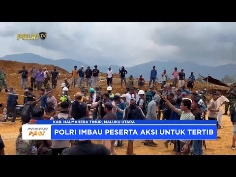 POLRES HALTIM AMANKAN AKSI UNJUK RASA SENGKETA LAHAN ADAT DI MABA TENGAH