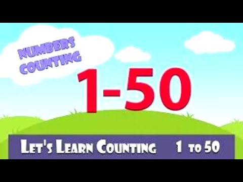 Learn To Count 1 to 50 | Numbers Counting One to Fifty | Counting 1-50 In English | 2.9M Views