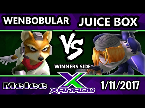 S@X 184 - Wenbobular (Fox) Vs. Juice Box (Sheik) - SSBM Tournament - Smash Melee