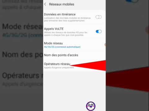 comment réparer le problème de réseau cellulaire mobile| Android #shorts