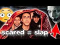IF YOU GET SCARED YOU GET SLAPPED (SCARY POP UPS)