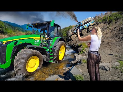 Tractors vs Truck 6x6 - Best Hot Compilation | Muddy Terrain