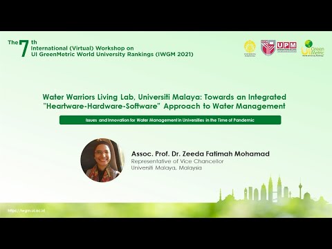 Assoc. Prof. Dr. Zeeda Fatimah Mohamad, Representative of Vice Chancellor, Universiti Malaya, Malaysia