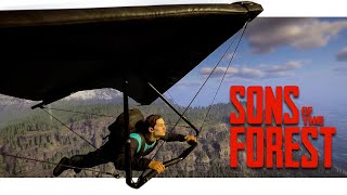 Escaping Sons Of The Forest on a Hang Glider