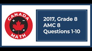 2017, Grade 8, AMC 8 | Questions 1-10