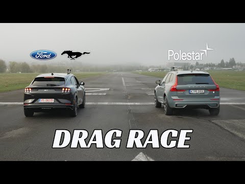 Ford Mustang Mach-E GT gegen Volvo XC60 Polestar Engineered - Drag Race