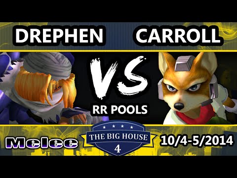The Big House 4 - PGH Carroll (Fox) Vs. Drephen (Sheik) - Pools Round 1 - SSBM