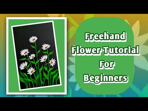 Freehand Flower Tutorial For Beginners || Flower Series || Flower Painting || Rupali Bhagat
