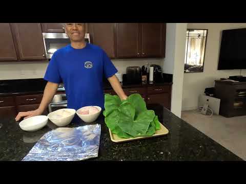 VLOG #2 How to make Pork and chicken Laualau without the Ti leafs.