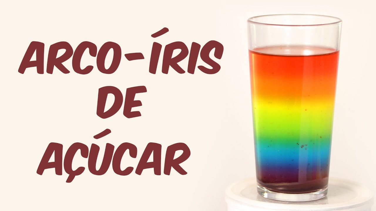 Beba um arco-íris - EXPERIMENTOS de FÍSICA