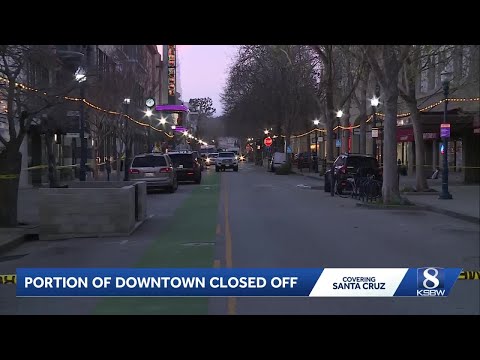 Downtown Santa Cruz partially closed off due to mental health incident