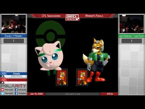 CFL Smackdown 159 Melee - Colbol + Harriet vs Hbox + Crunch - Doubles Winners Finals