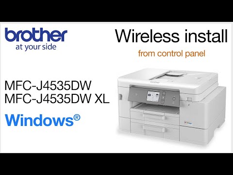 Thumbnail for MFC-J4535DW Wireless Setup from Control Panel - Windows