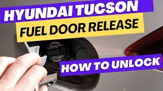 Hyundai Tucson Fuel Door Release (how to open fuel door)