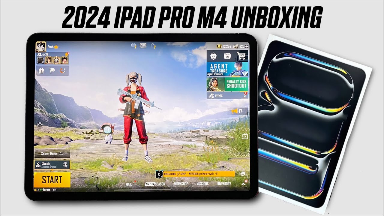 NEW 2024 IPAD PRO M4 UNBOXING😍PUBG Mobile