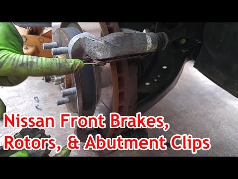 Nissan Rogue Front Brakes, Rotors, & Abutment Clips Replacement