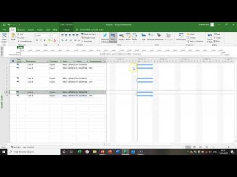 Start to Start Relationships in Microsoft Project
