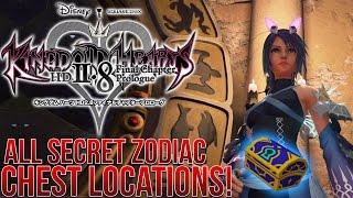 Kingdom Hearts 0.2 Birth By Sleep - ALL ZODIAC SECRET CHEST LOCATIONS!