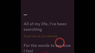 Phil Collins All of my life Lyrics/Paroles Français