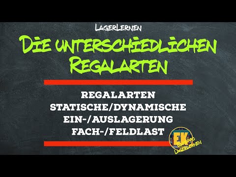 Setting up a warehouse l The different types of shelves