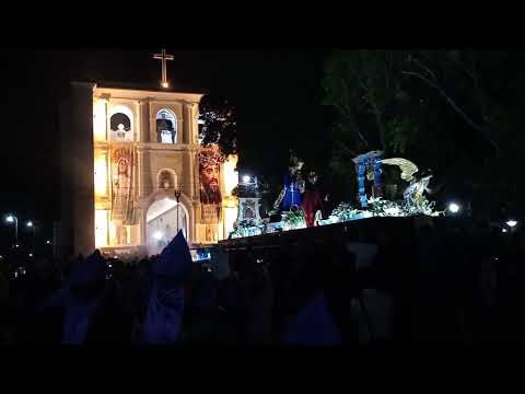 entrada recorrido procesional de la reseña martes santo ciudad de Mazatenango suchitepequez