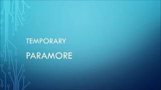 Paramore | Temporary