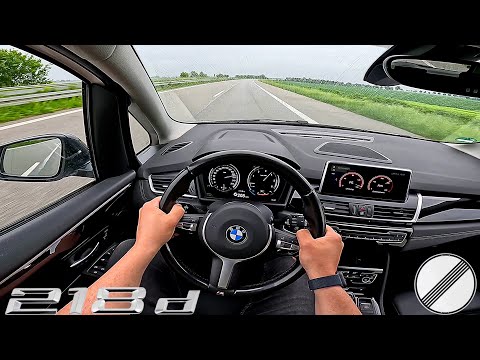 2020 | BMW 218d xDrive Gran Tourer | 150PS | TopSpeed & Test Drive on German Autobahn