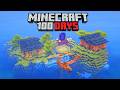 I Spent 100 Days STRANDED On An ISLAND In Minecraft Hardcore