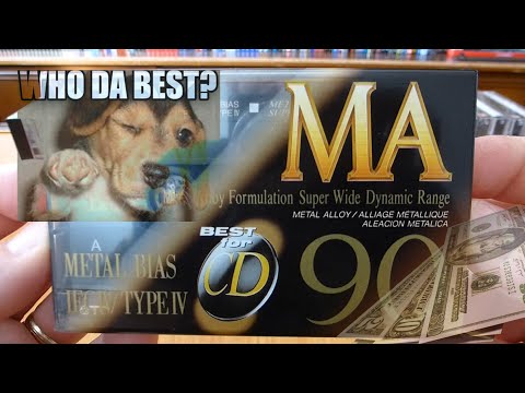 Unwrapping and testing TDK MA 90 (1992, Japan Tape assy. in U.S.A.) type IV (metal) audio cassette!
