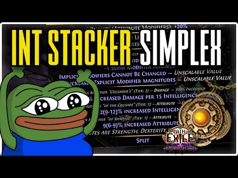 CRAFTING THE BEST INT STACKING SIMPLEX AMULET AFTER THE NERFS - Path of Exile 3.27
