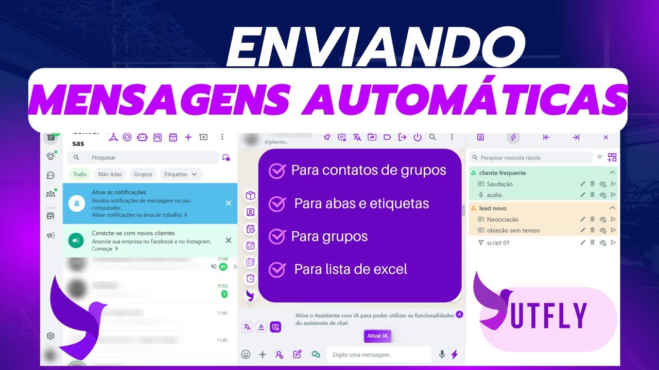 Como fazer envios de mensagens em massa No wahtsApp usando a Sutfly