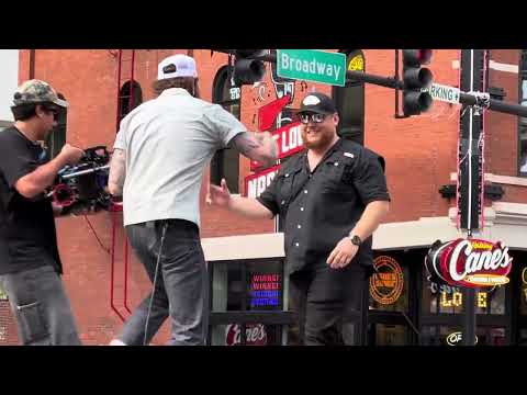 Making of Post Malone ft. Luke Combs - ‘Guy for That’ (Music Video) Streets of Nashville 7/17/24 🤠