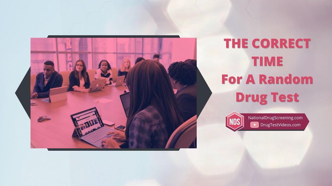 When should employers perform a random drug test?