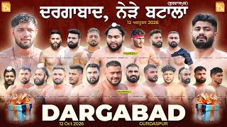 Dargabad (Gurdaspur) Kabaddi Show Match 12 Oct 2026