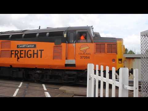 Class 37 Test Train departing Whitland