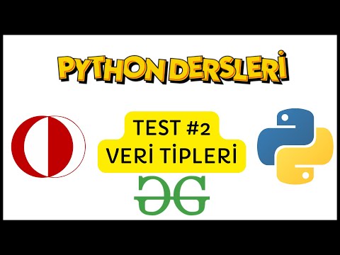 Veri Tipleri Test Geeks4Geeks | Python Dersleri #32 | CENG111, CENG240